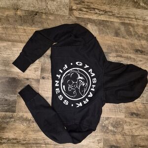 Gymshark Legacy Black Super Cropped Hoodie